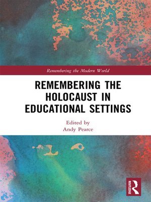 cover image of Remembering the Holocaust in Educational Settings